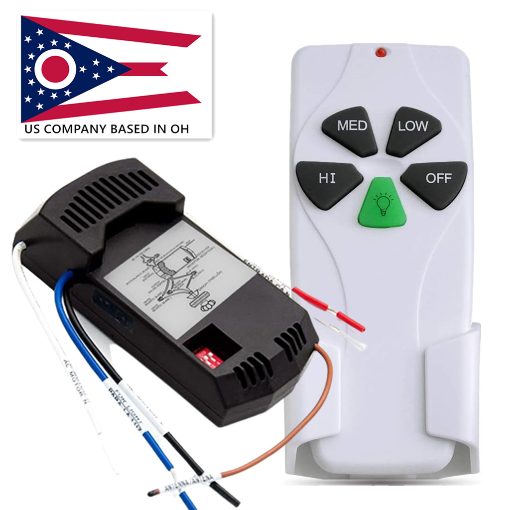 Ceiling Fan Remote Control Replacement for Harbor Breeze Hampton 3 Speed Dimmer gallery