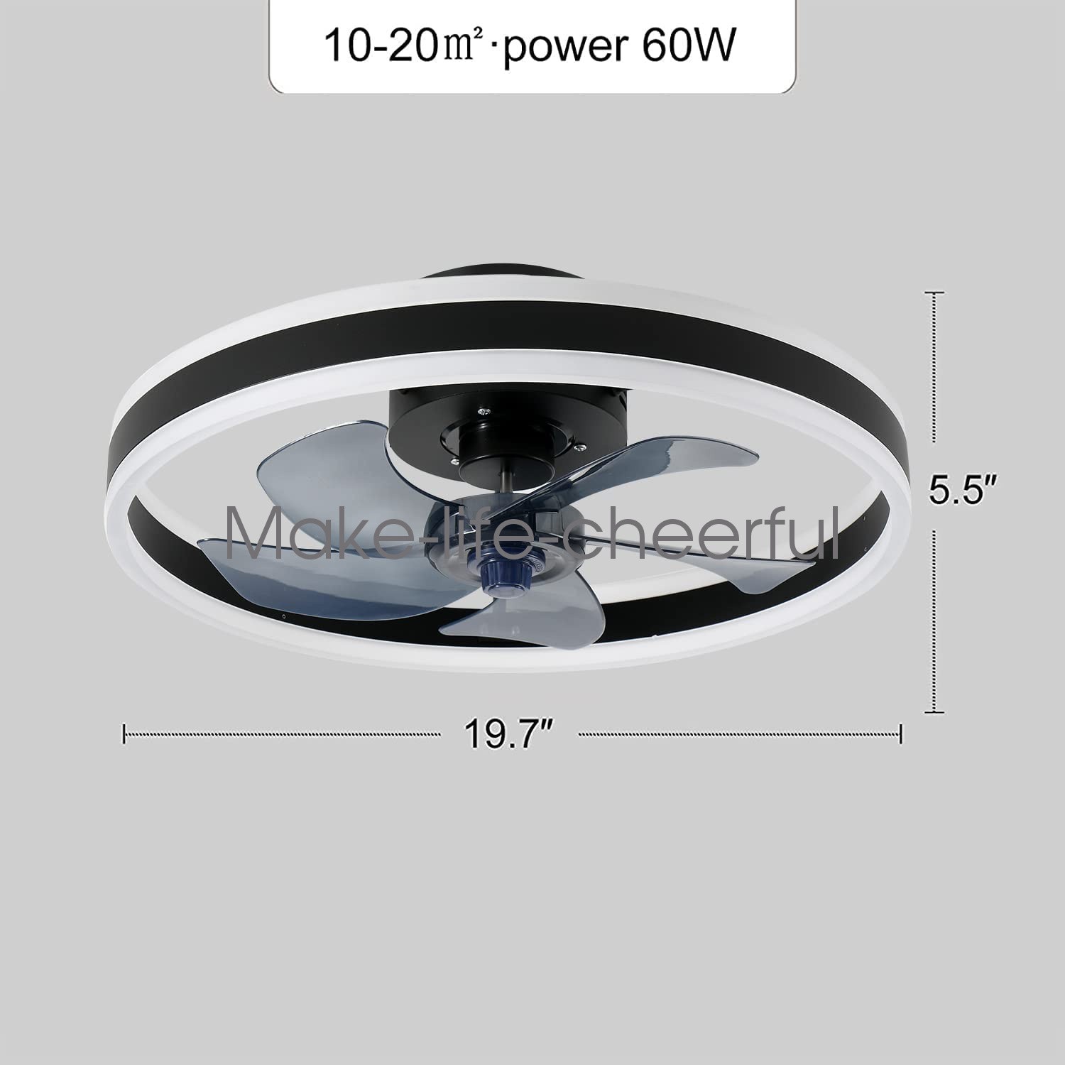 Modern Chandelier Ceiling Fan Dimmable LED Reversible 6 Speeds Wide Application gallery