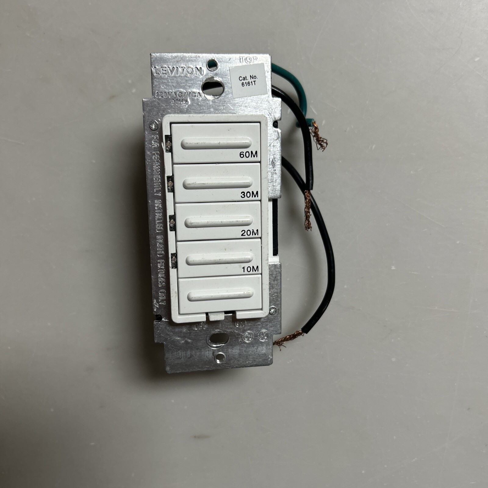 Leviton LT-860-1LT (60 MIN) Countdown Timer Switch Light White Or Ivory gallery