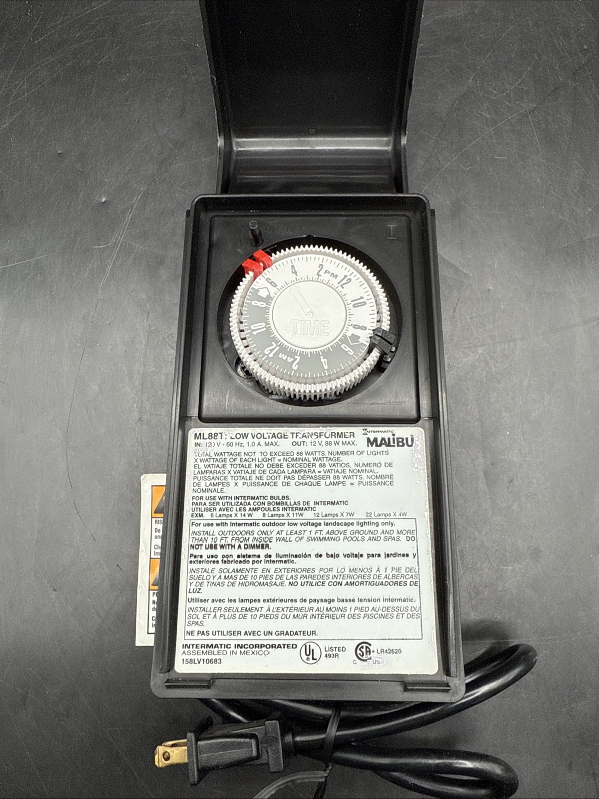Intermatic Malibu ML88T Low Voltage Lighting Transformer Timer 88W UL Listed gallery