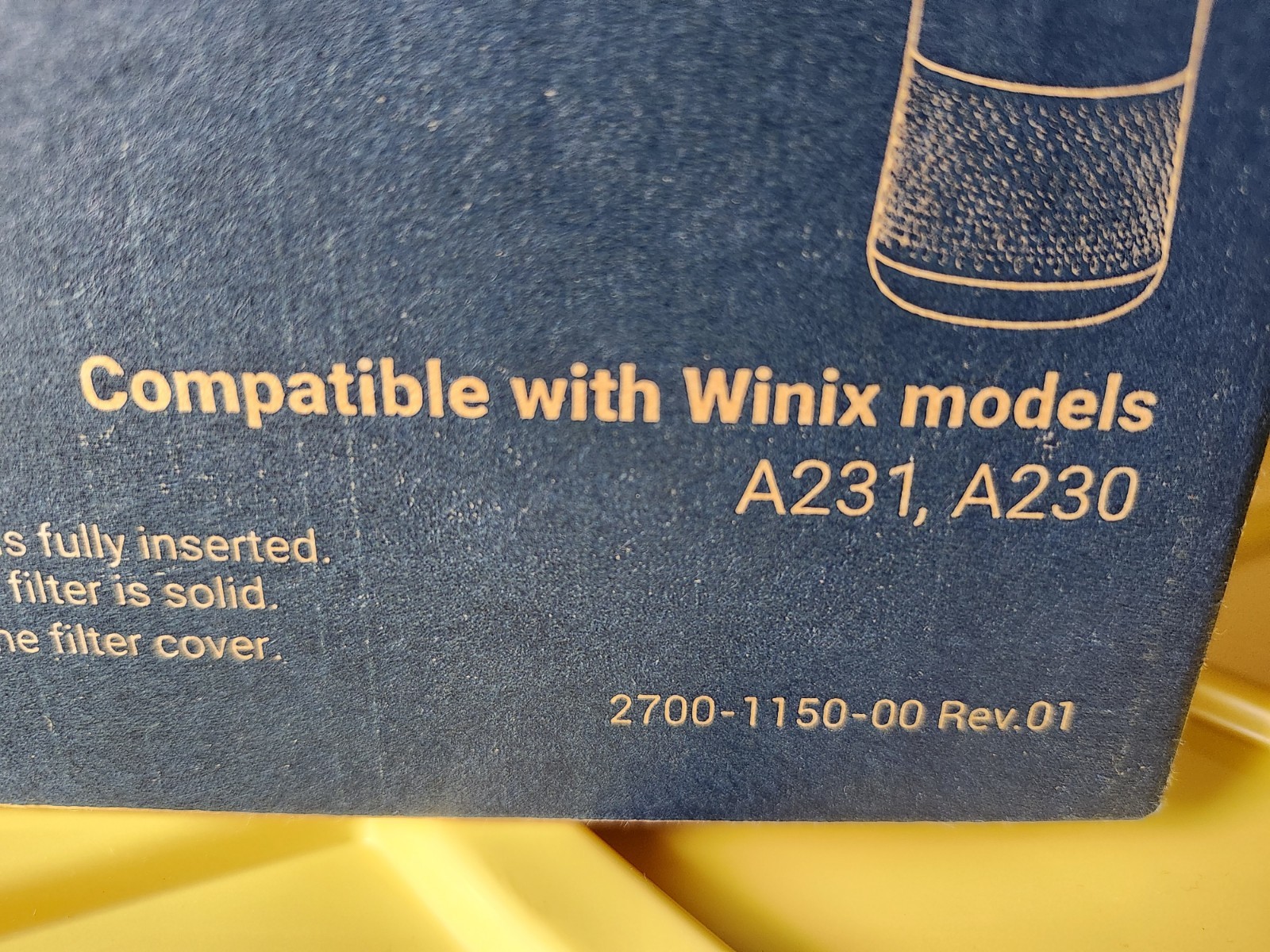 WINIX Filter O – 1712-0110-00 All-in-one True Hepa Filter for Models A231 A230 gallery