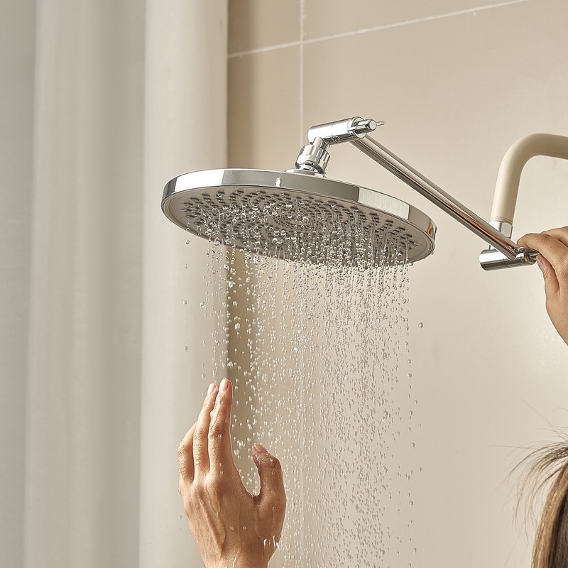 VEVOR Shower Head Extension Arm Extender 11 in Adjustable Angle Height G1/2 gallery