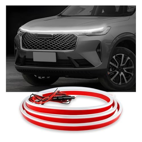 Car Hood Light Strip Flexible DRL Dynamic Scan Start up 59 Inches White gallery