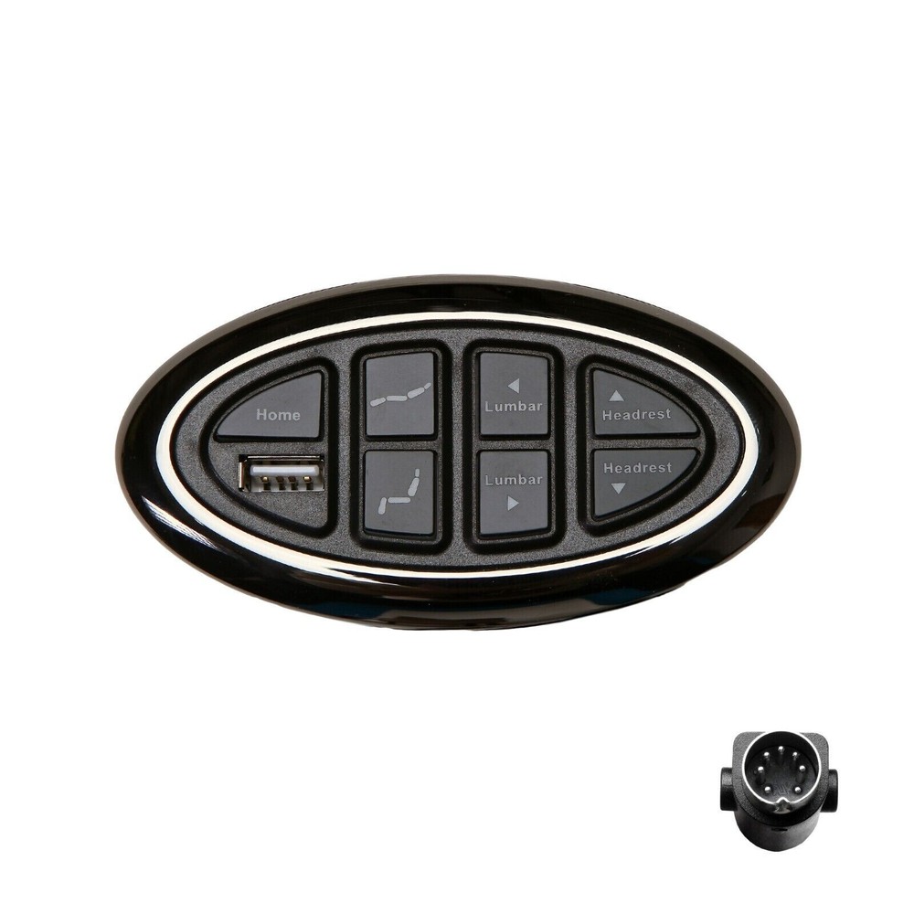 7 Button 7 Pin Hand Control Switch Okin JLDK.15.07.10 Power Recliner With USB