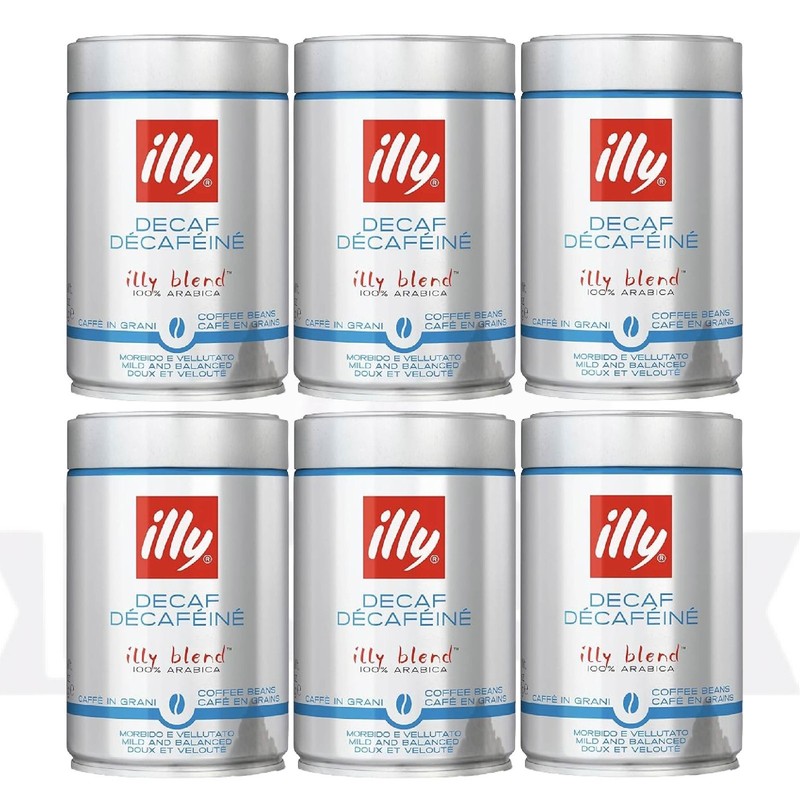 illy Decaf Green Decafeinated Coffee Beans Tin 250g - 6 PACK - EXP 09/2027 gallery