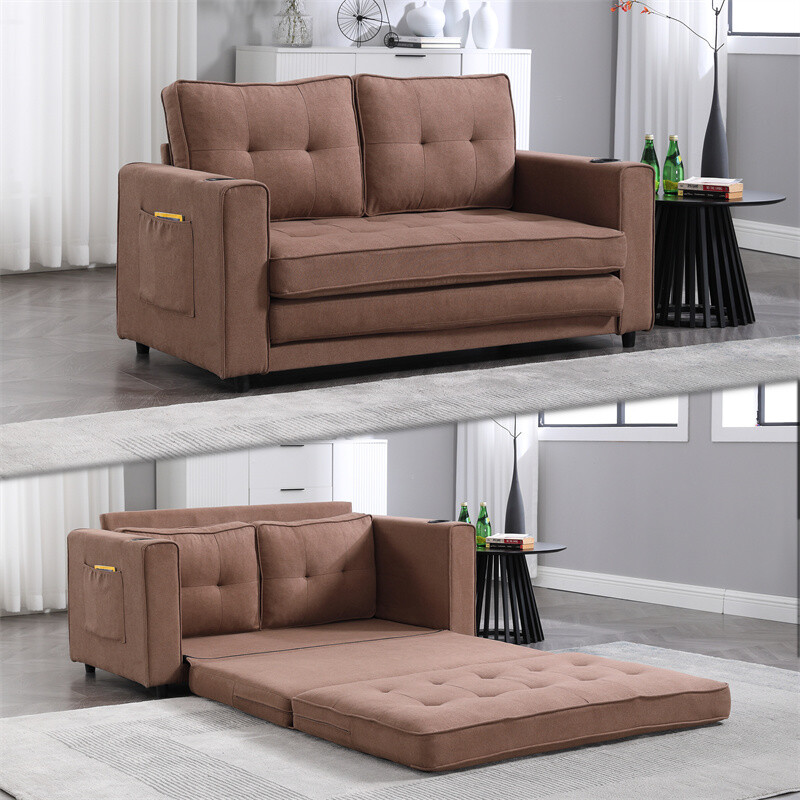 3-in-1 Fold Sofa Convertible Futon Pull Out Sofa Bed Sleeper Chair Loveseat gallery