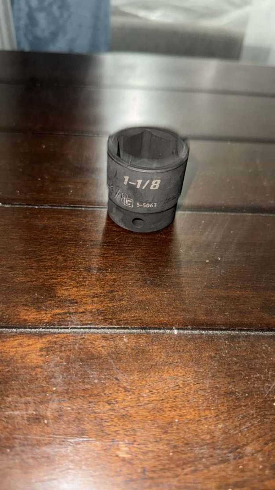 1-1/8 Inch Heavy-Duty Impact Socket – Black Phosphate Finish – Industrial Grade gallery