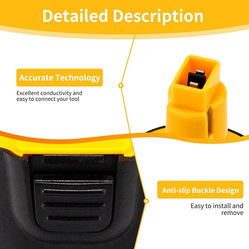 2/4PACK 9.6V Replacement for Dewalt 9.6 Volt Battery DW9062 DW9061 DE9036 DE9062 gallery