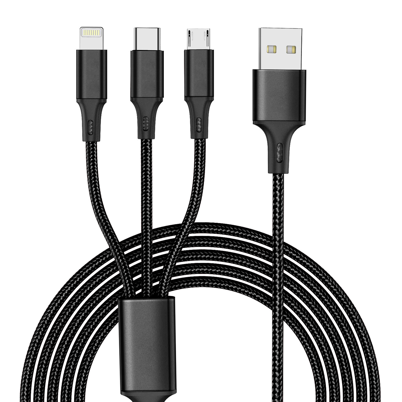 3 in 1 Fast USB Charging Cable Universal Multi Function Cell Phone Charger Cord gallery