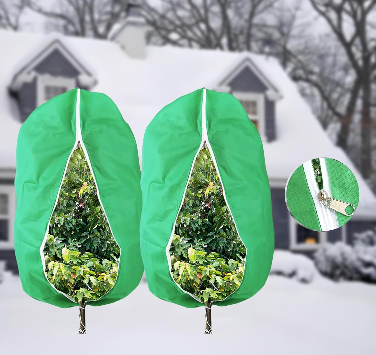 Plant Covers Freeze Protection, 2 Pack, 47.2"x 70.8" Tree Covers Frost Plant gallery
