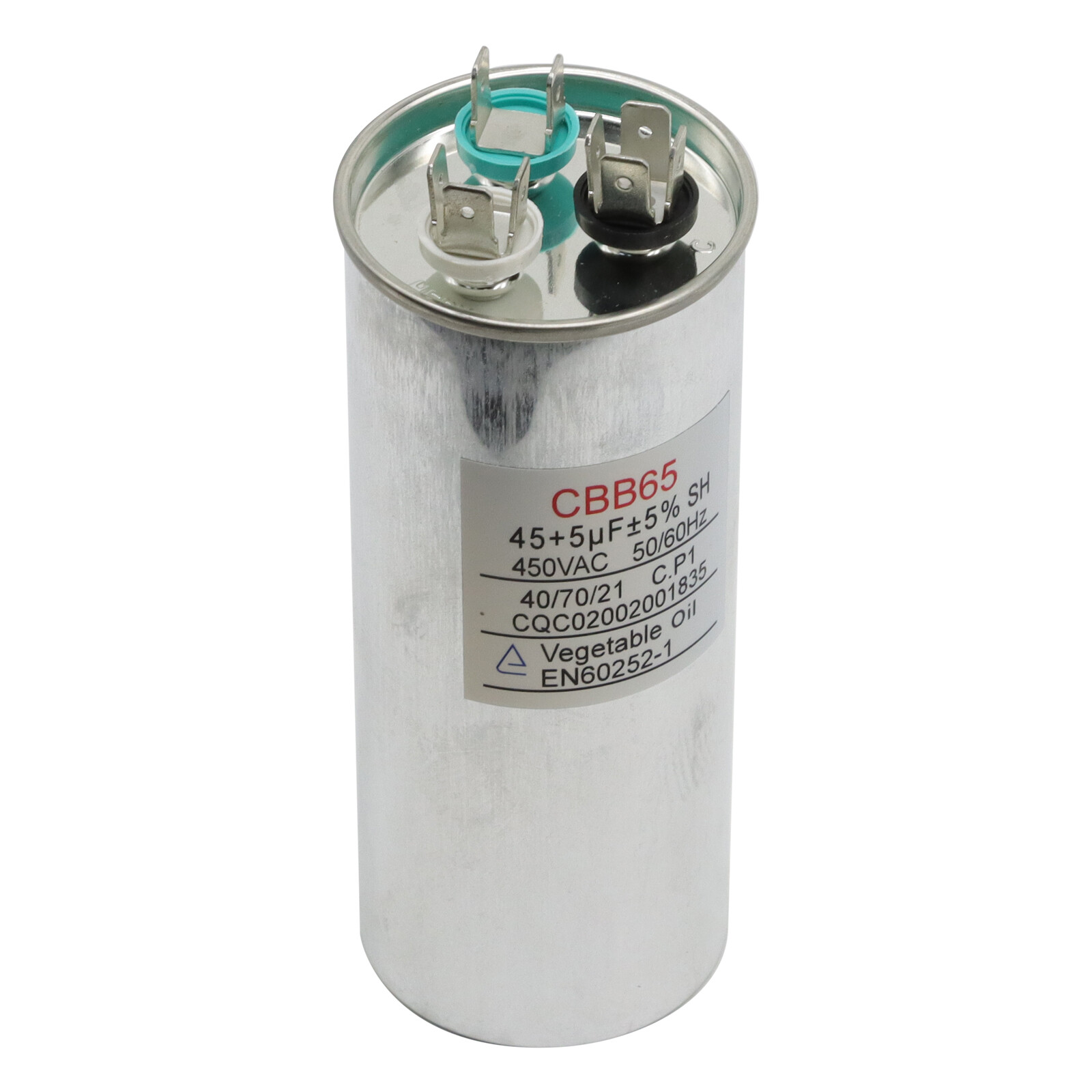 45+5 uF MFD 370-450 V AC High Quality Motor Dual Run Capacitor CBB65 gallery