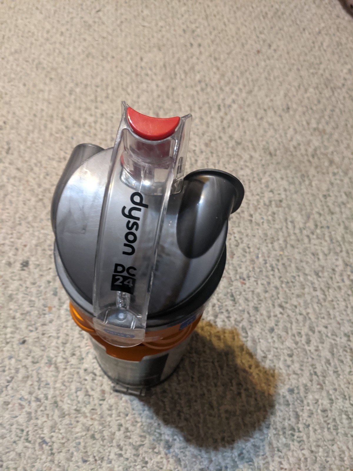 Dyson DC24 Multi Floor Vacuum Orange Cyclone Canister Dirt Dust Bin FREE SHIP gallery