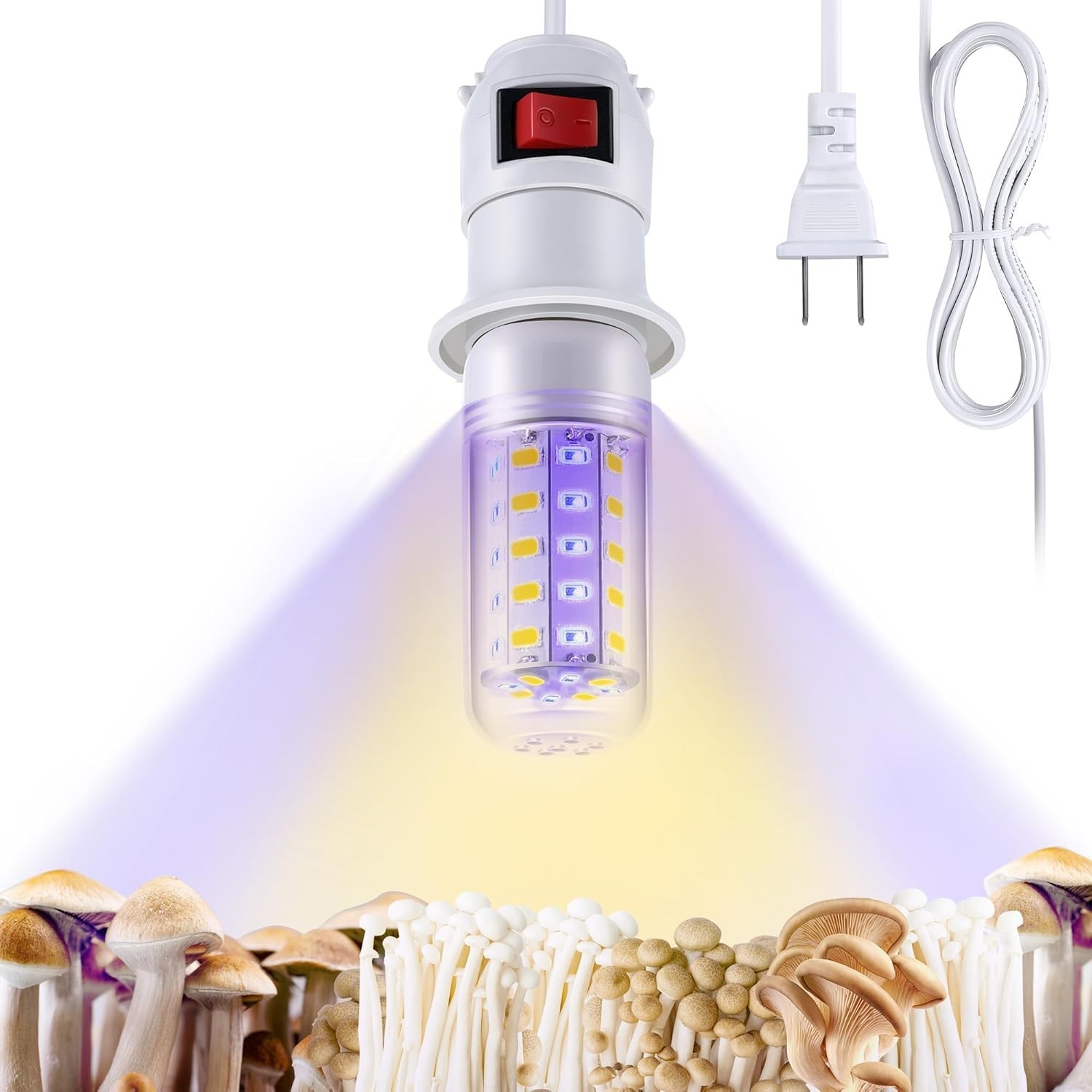 1 Pack LED Growing Lights for Mushroom Unique Spectrum Mushroom Growing Lamp wit gallery