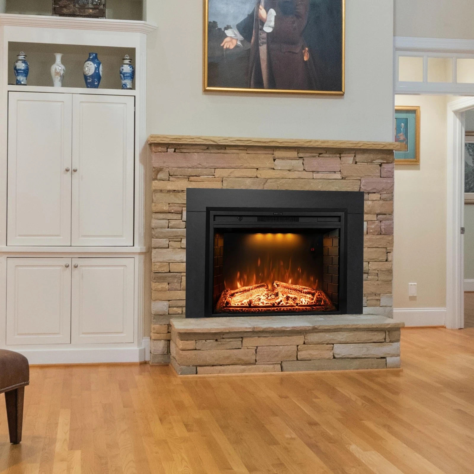 Dreamflame DF03EFTRIM33W Fireplace Trim Kit EF33WT/B/M 33" Insert gallery