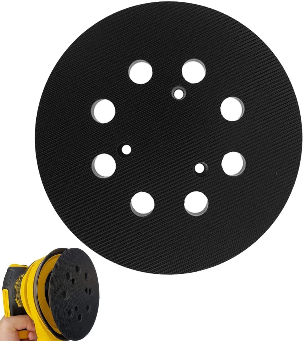 5 inch 8 Hole Hook and Loop Replacement Sander Pad for DeWalt DW420, DW421, Dw42 gallery