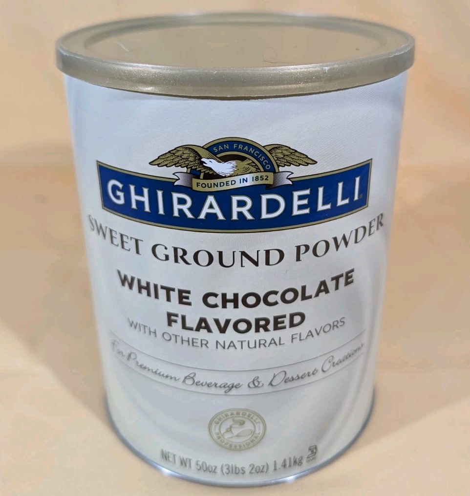 Ghirardelli White Chocolate Flavored Sweet Ground Powder | 3 lbs, EXP: 03/2027 gallery