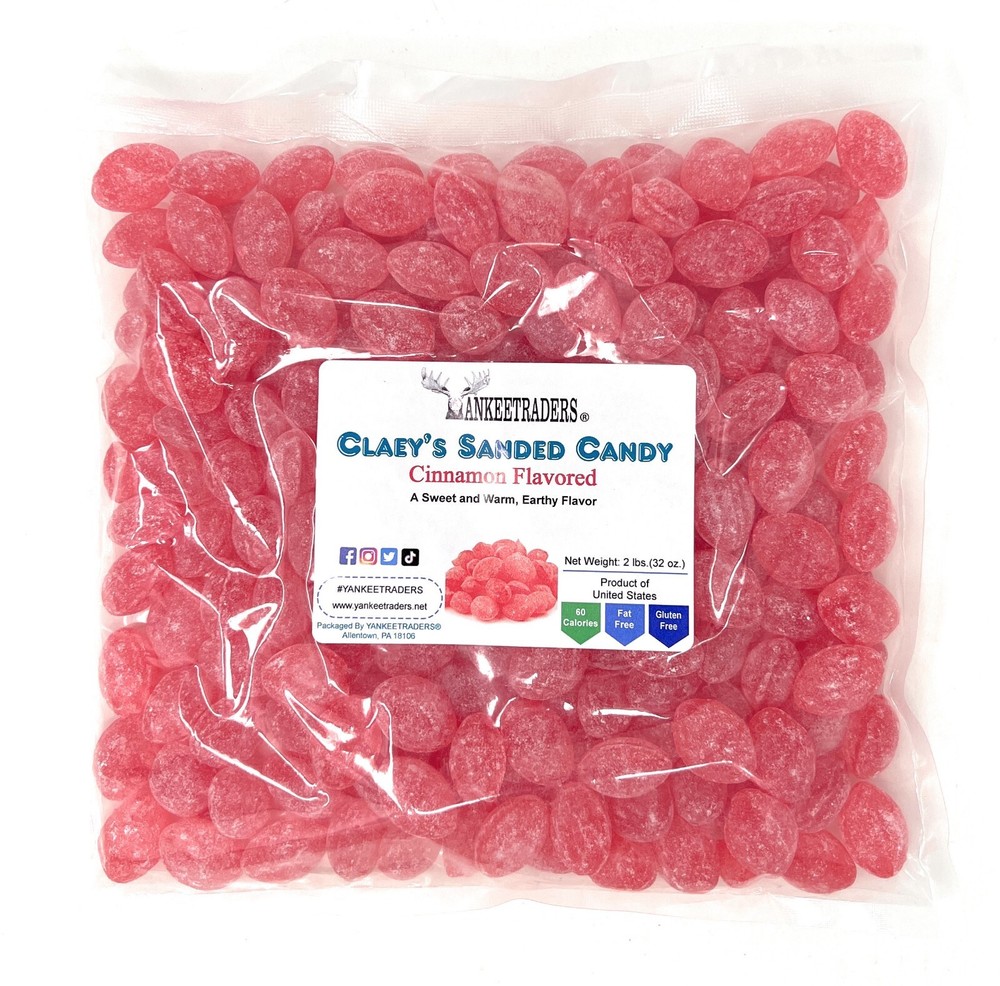 Claey's Cinnamon Sanded Hard Candy, 2 lbs. ~ YANKEETRADERS® ~ FREE SHIPPING