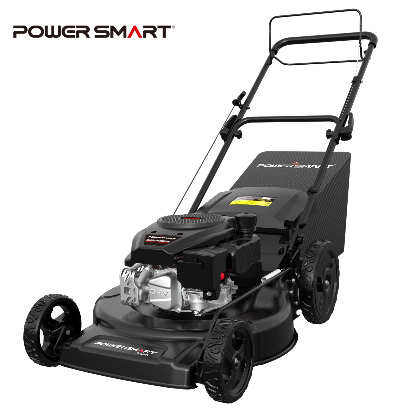 PowerSmart 22" Gas Self-Propelled Lawn Mower, 3-In-1, 170cc Engine, Rear Drive gallery