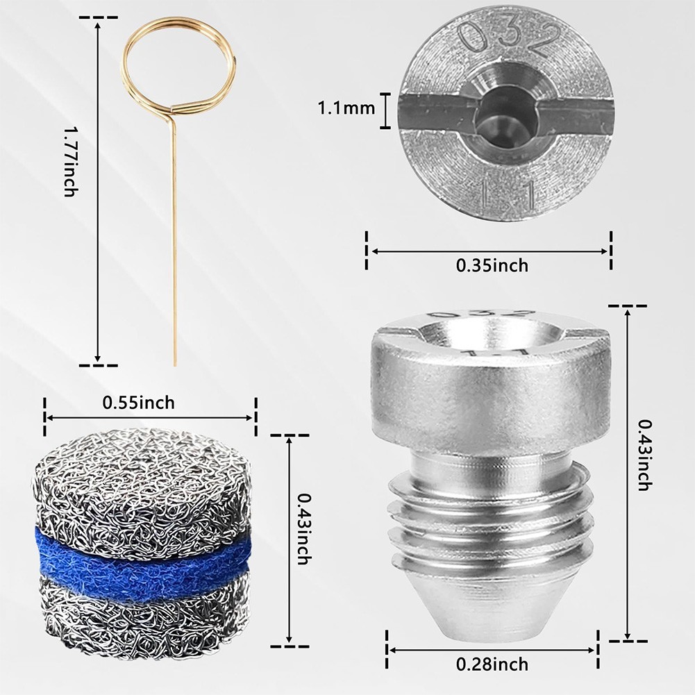 Widespread Foam Orifice Kit 2 Sets Stainless Steel Nozzles 0 04 Inch Size gallery