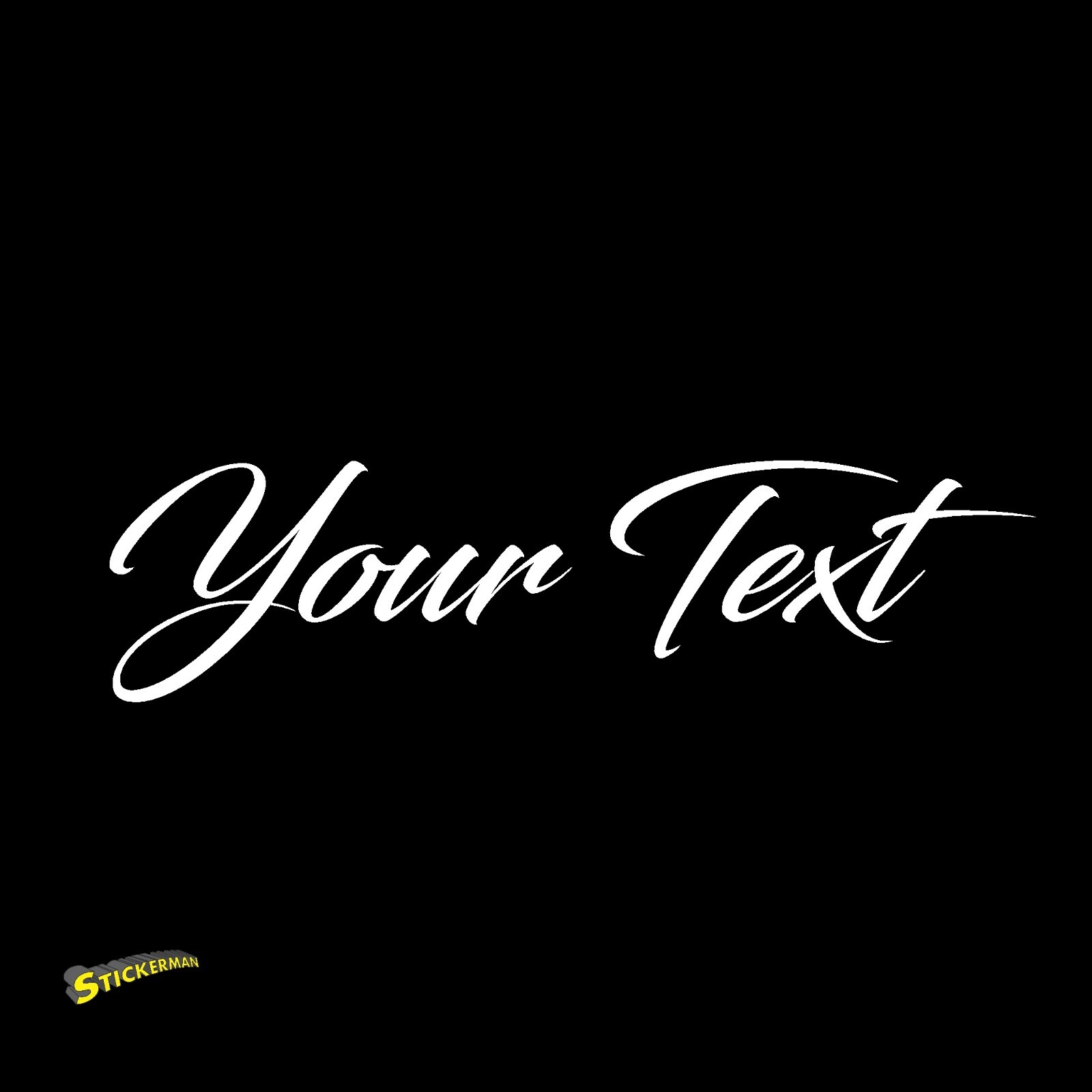 Cursive Vinyl Decal Sticker Car Window Bumper CUSTOM Personalized Lettering gallery