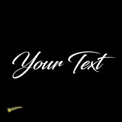 Cursive Vinyl Decal Sticker Car Window Bumper CUSTOM Personalized Lettering
