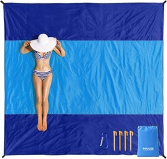 Beach Blanket Waterproof Sandproof Extra Large 78″ x 82″ Beach Mat Oversized