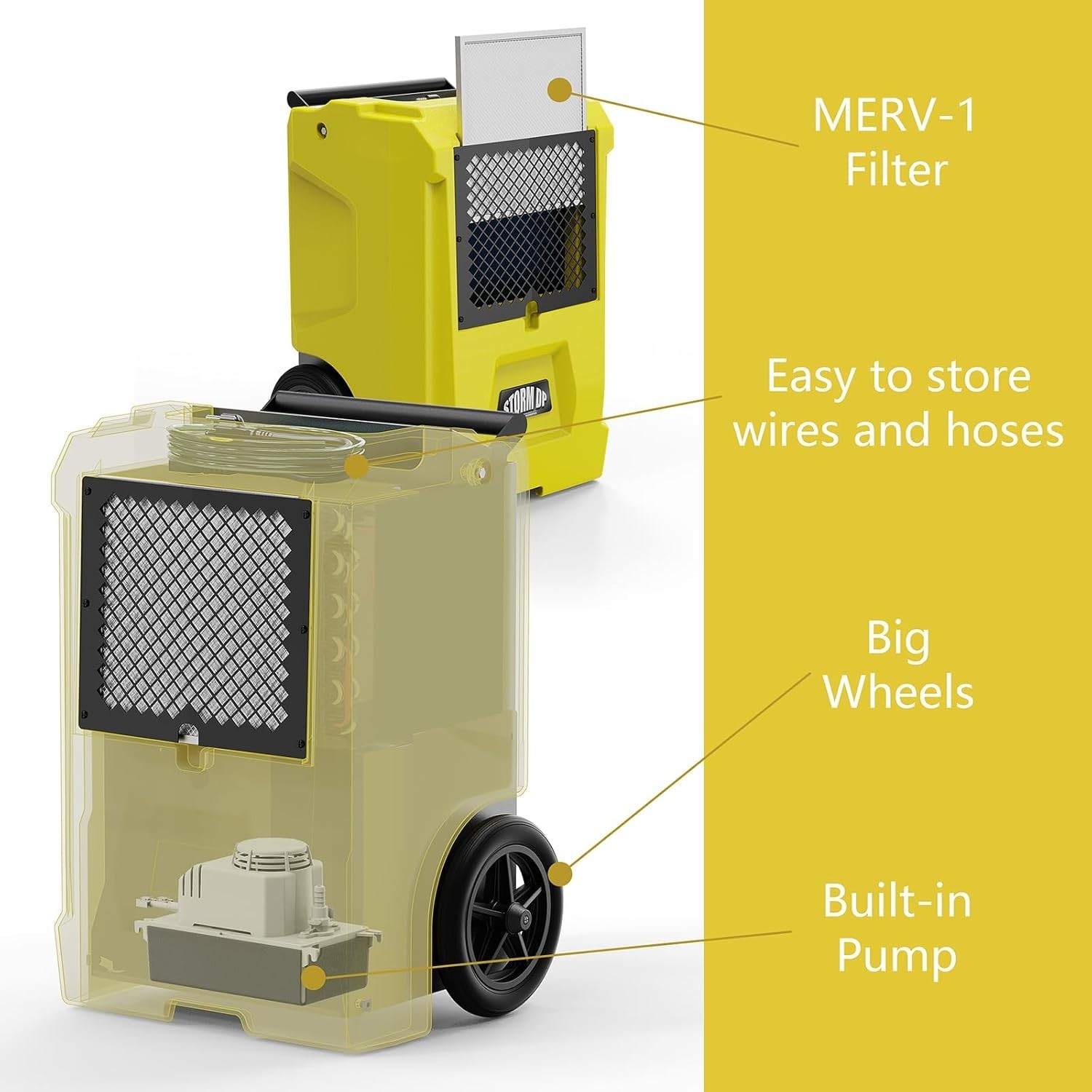 ALORAIR 110 PPD Commercial Dehumidifiers APP Control Basement Dehumidifier gallery