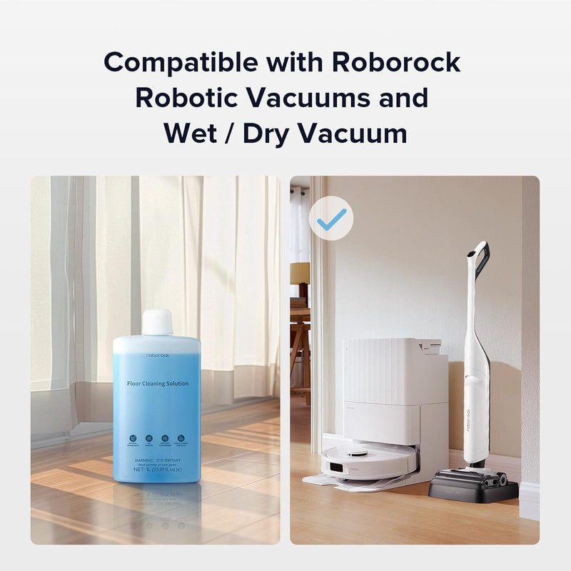 Roborock Floor Cleaning Solution, Floor Cleaner for Hardwood, Compatible Robot V gallery