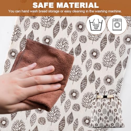 2Pack Beeswax Bread Bag,Sourdough Bread Bags Reusable Beeswax Bag for Homemade gallery