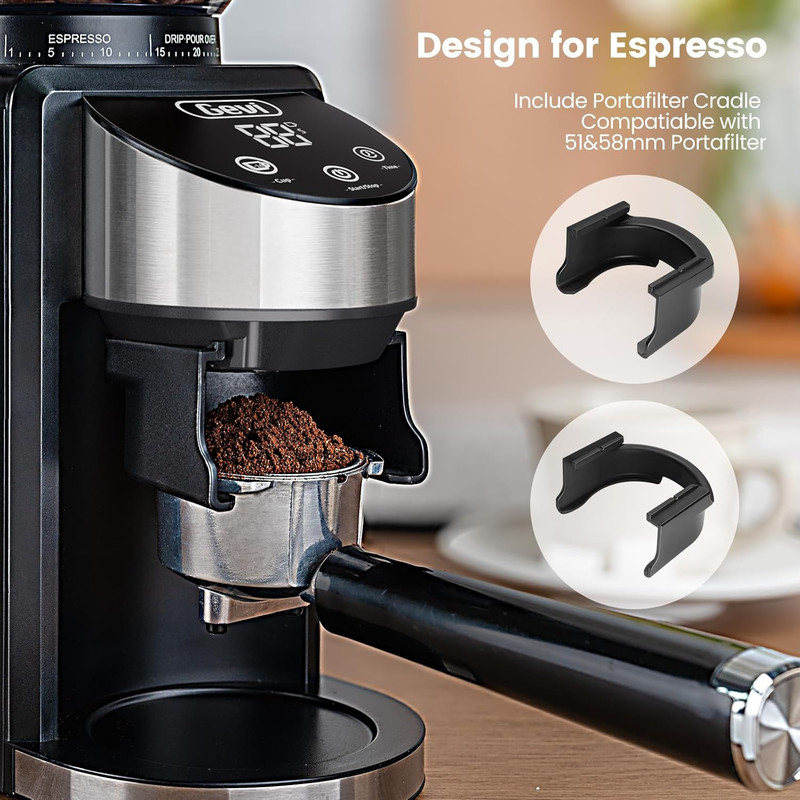 Electric Coffee Grinder with 35 Settings for Perfect Brew at Home gallery