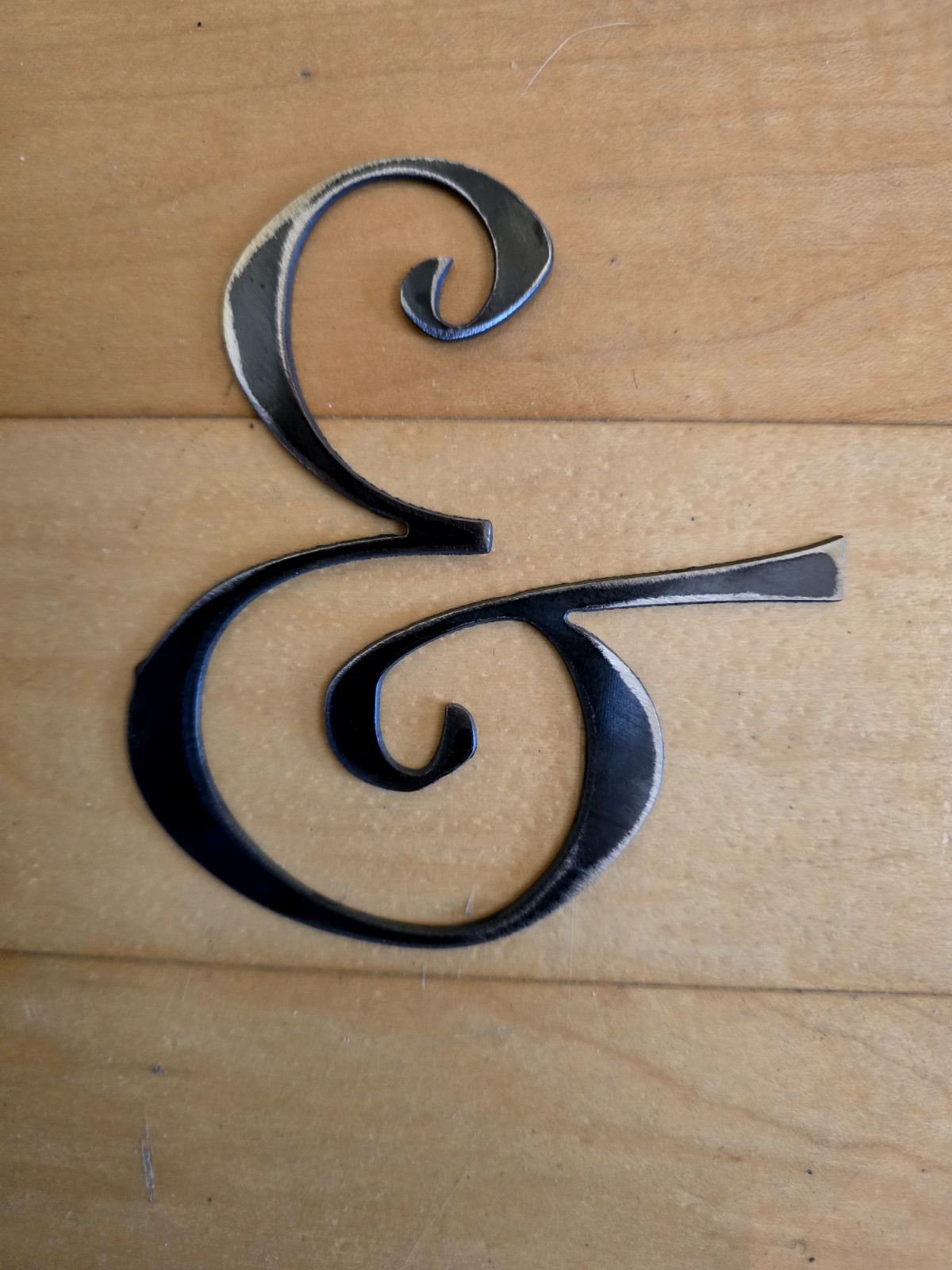 4" Tall precision cut metal letters, thick, weldable, 16 Gauge "Curlz MT" Decor gallery