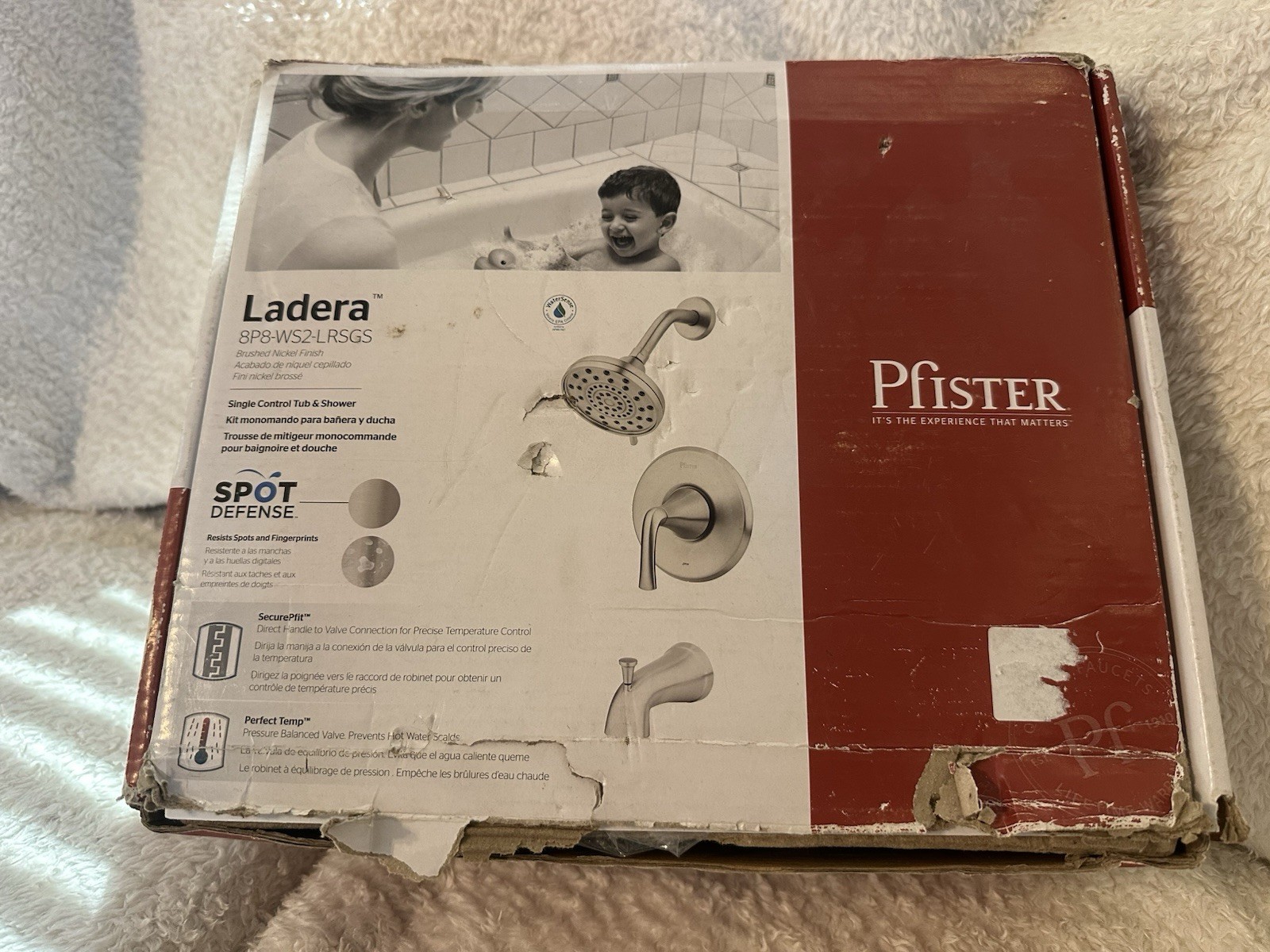 Pfister Ladera Single Handle 3-Spray Tub and Shower Faucet Brushed Nickel gallery
