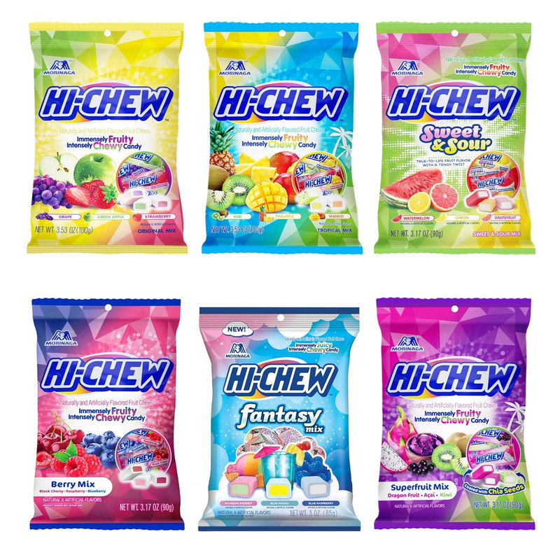 Tropical Mix, Kiwi Pineapple Mango Dragon Fruit, 4 Stand up Pouches, 220+ Pieces gallery