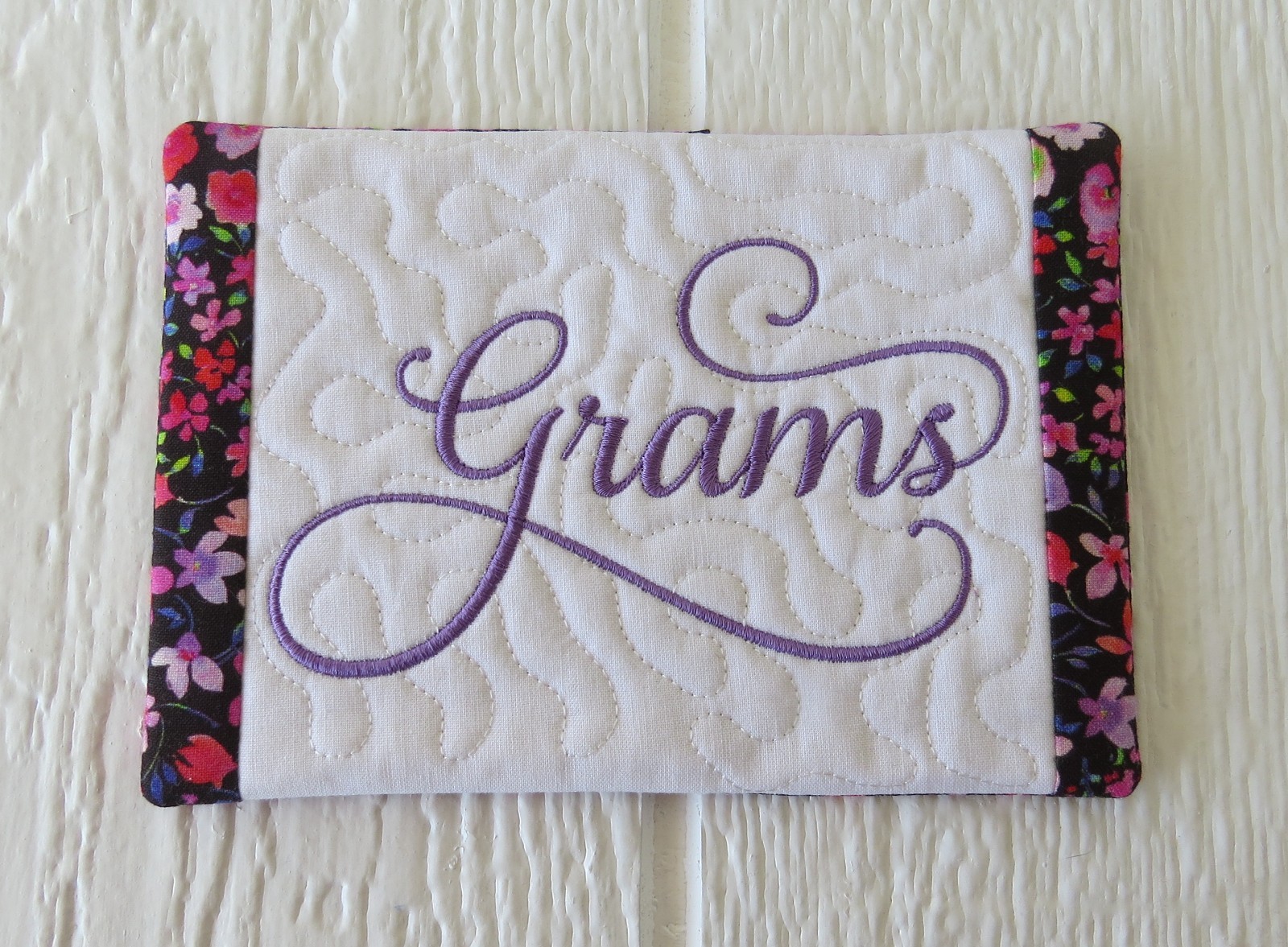 Grams Quilted Mug Rug 5x7 gallery