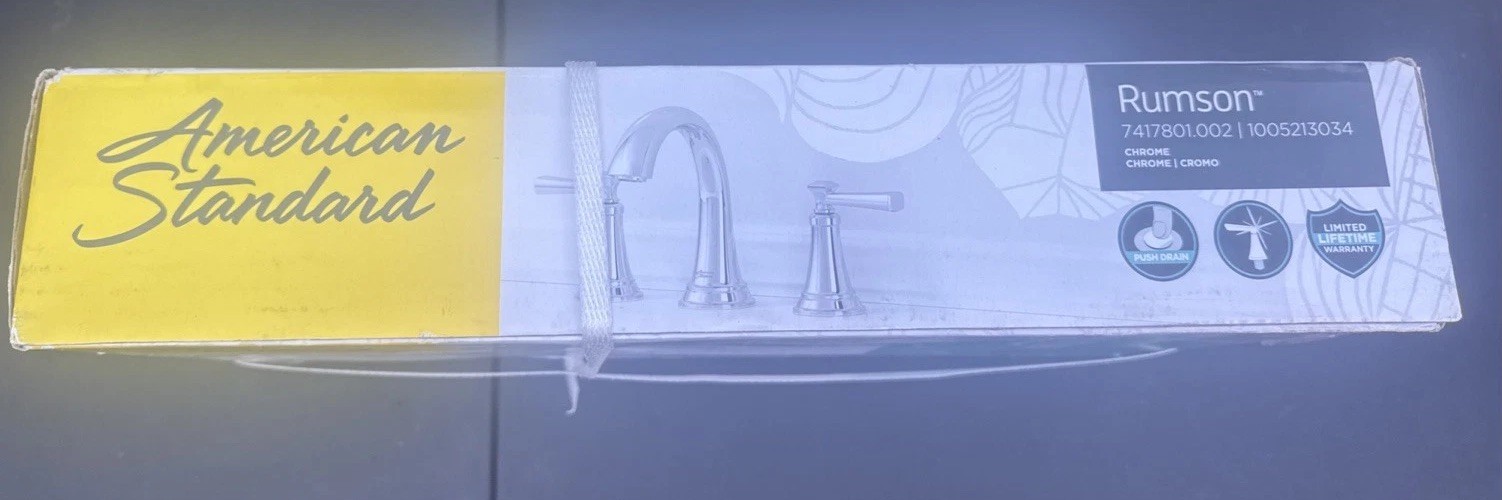 American Standard Rumson Chrome Wide-Spread Bathroom Sink Faucet Easy Install gallery