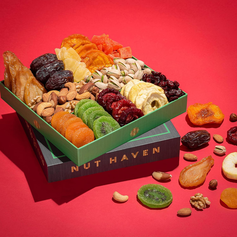 Holiday Dried Fruit & Nuts Gift Basket - Fresh Dried Fruit & Nuts Gift Basket - gallery