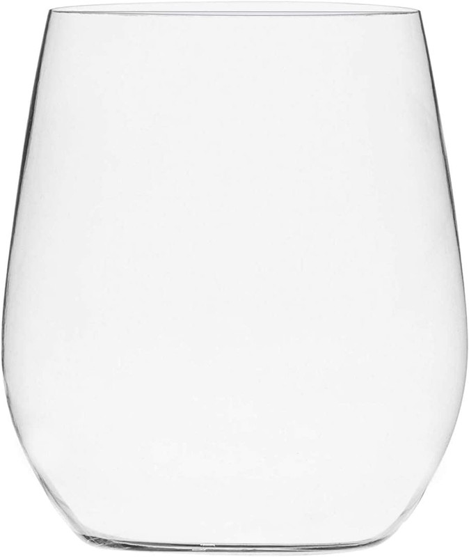 48 Pack Clear Stemless Plastic Wine Glasses 12oz Disposable BPA Free Cups gallery