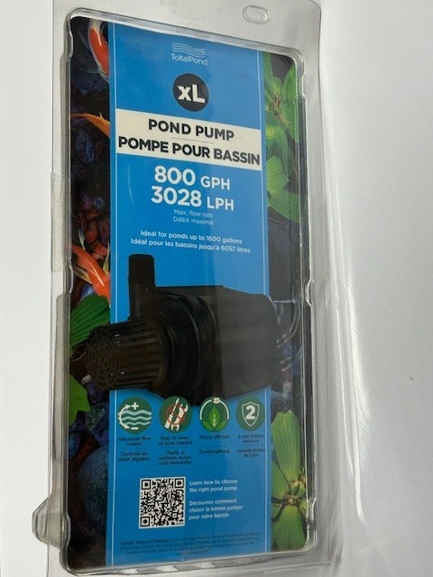TotalPond Large Pond Pump 52676, Large Pond Pump with Flow Control, 800 GPH NEW gallery