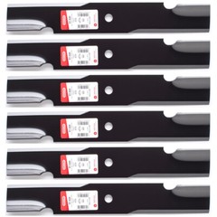 6PK Oregon Notched Blade for 48″ Hustler Super S, TrimStar, X-ONE 796631, 606252