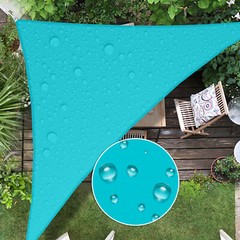 Waterproof Turquoise Right Triangle Sun Shade Sail Outdoor Canopy Awning Patio