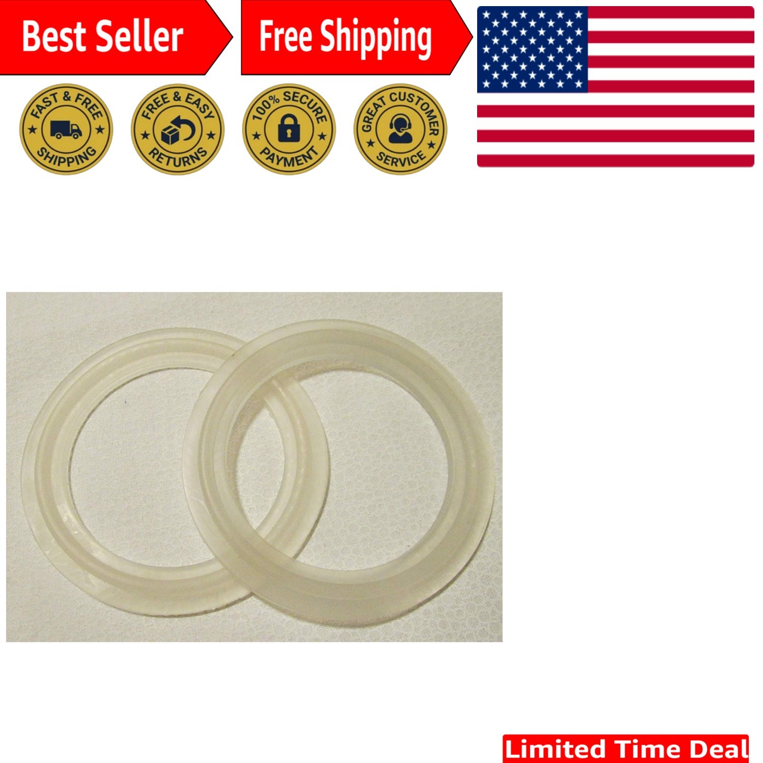 2" SPA Heater Gasket Pair - Perfect Fit for Balboa & Gecko | Long-Lasting Use gallery