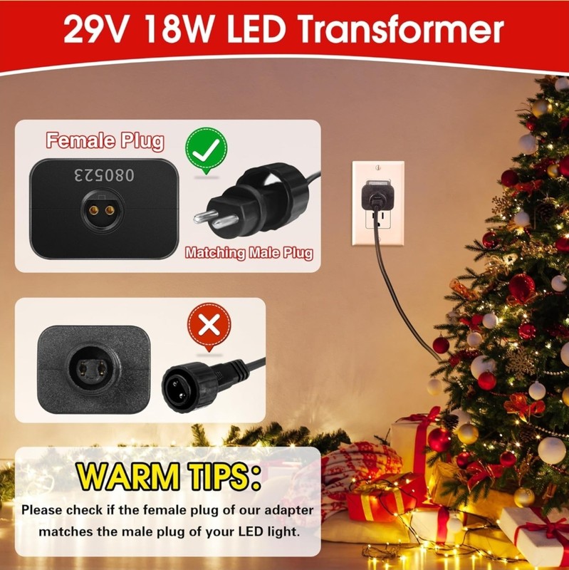 29V18W 4 Pack 29V Class 2 LED Power Supply with 3 Meters 2 Pin Extension Cable gallery