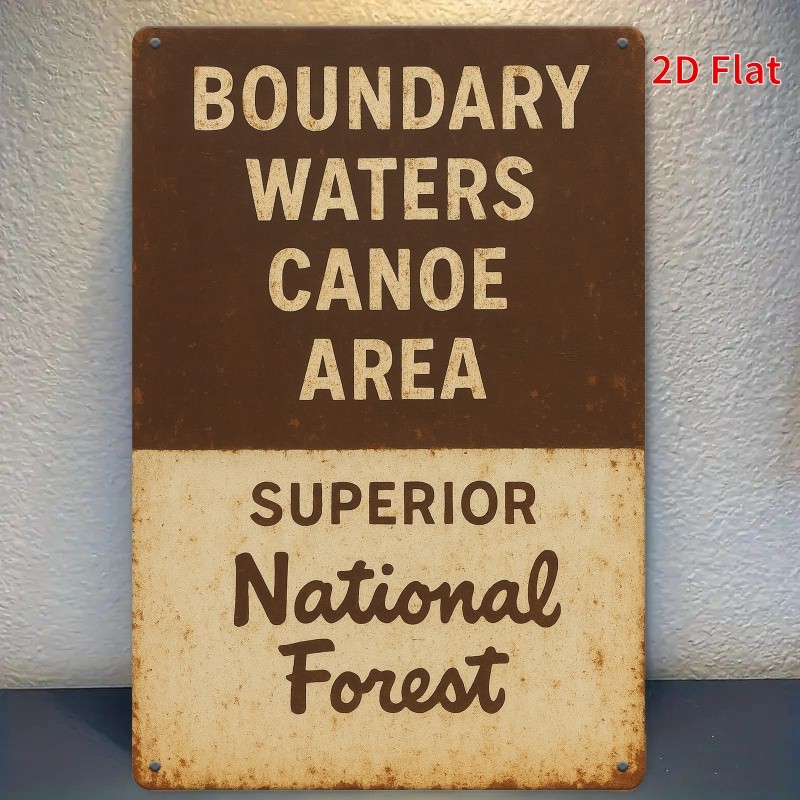 Boundary Waters Canoe Area Metal Sign Superior National Forest Wall Art Decor gallery