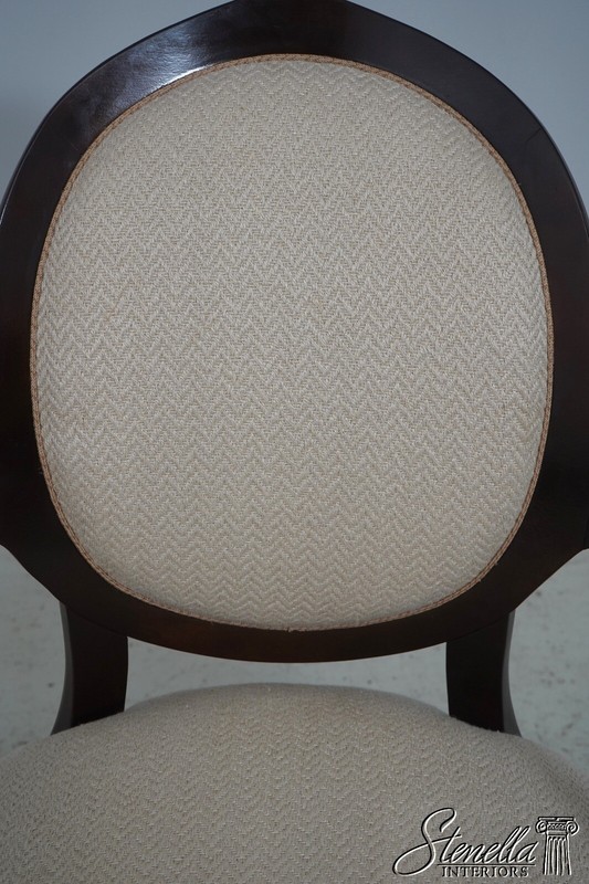 63505EC: Pair Medallion Back Upholstered Open Armchairs gallery
