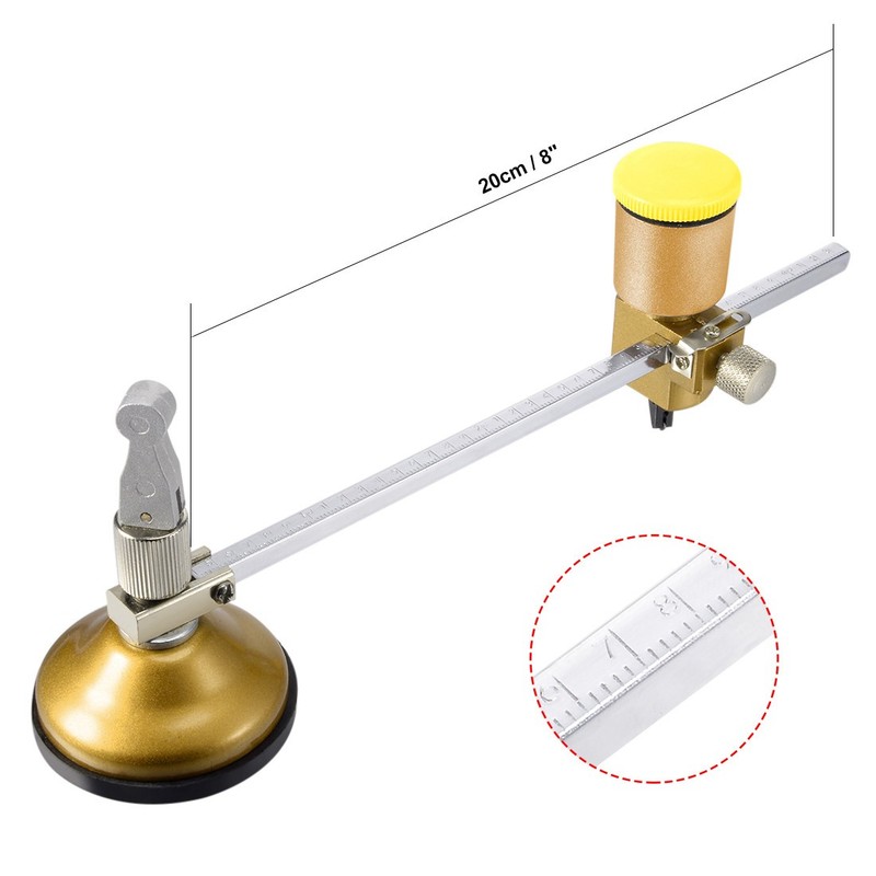 40cm Adjustable Oil Feed Compasses Type Glass Circle Circular Cutters gallery
