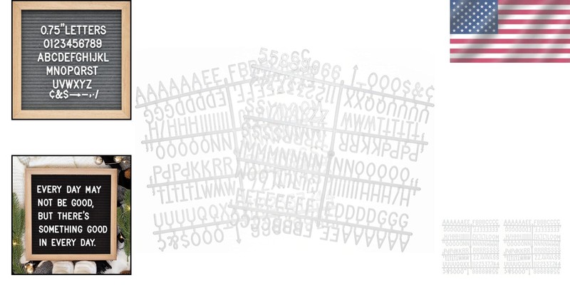 Versatile 3/4 Inch White Plastic Letters, Numbers & Symbols for Any Occasion gallery