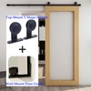 Sliding Barn Door Hardware Kit 4FT/5FT/6FT/6.6FT/7FT/8FT for Single/Double Doors gallery