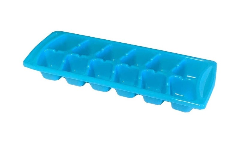 4-Pack Stackable Ice Cube Trays BPA Free 12 Cubes Each White & Blue Multi-Use gallery