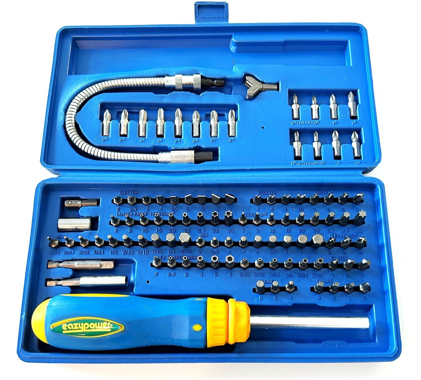 103pc EASYPOWER SECURITY TAMPER PROOF TORX HEX RATCHETING SCREW DRIVER BIT SET gallery