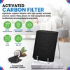 Activated Carbon Filter Sheets 16x48 - 2-Pack for Air Purification gallery